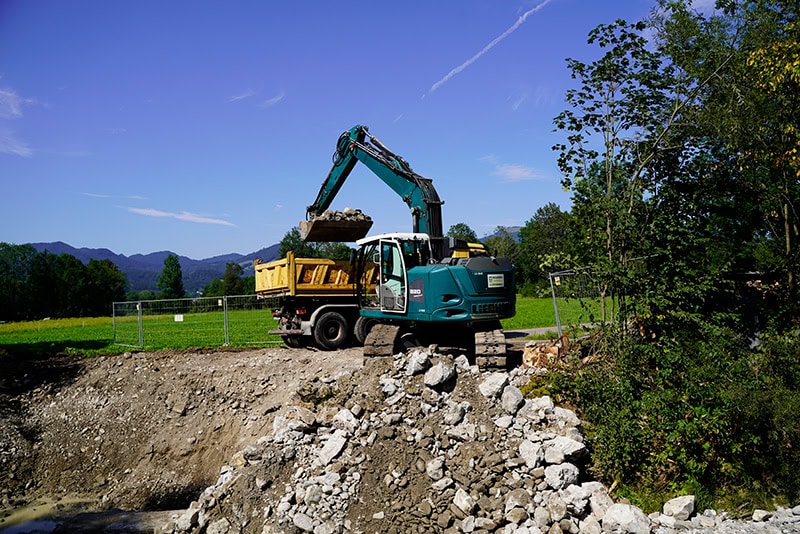 Lenggries Baustelle Wurzer Umweltdienst