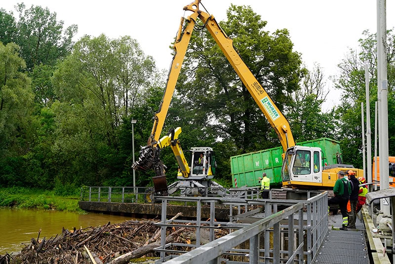 Schwemmgut Oberzolling Wurzer Umwelt Hochwasser